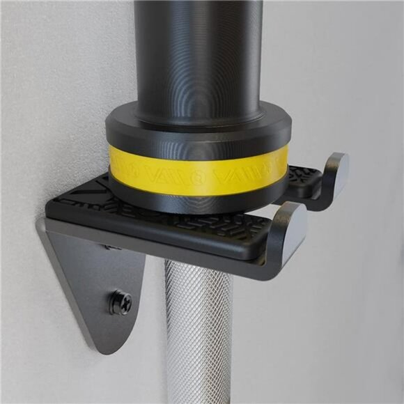 Single Olympic Barbell Hanger,Garage Gym Bar Wall Rack,Holds Under 33mm Bar Size - Picture 2 of 6